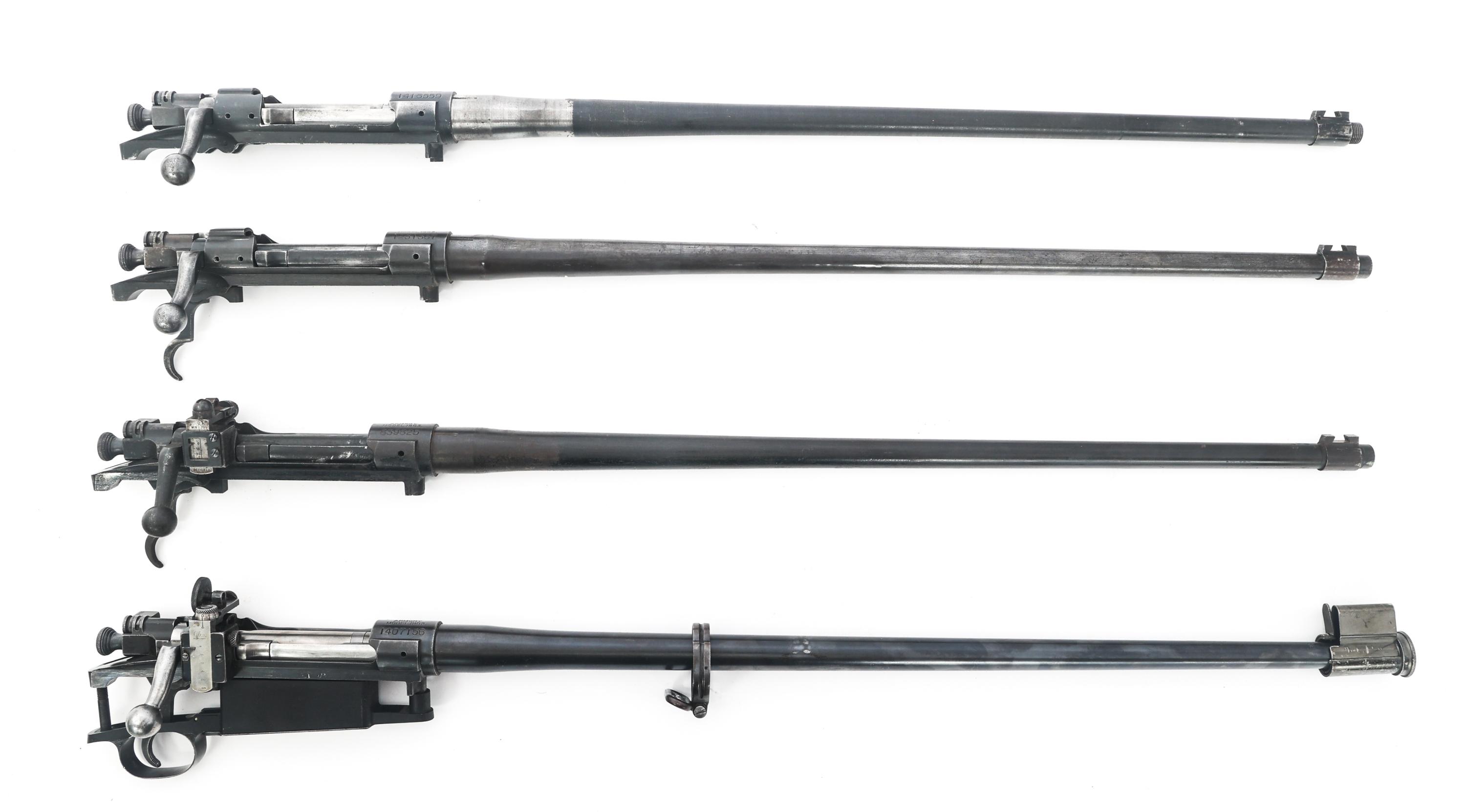 SPRINGFIELD MODEL 1903 BARRELED RECEIVERS LOT OF 4