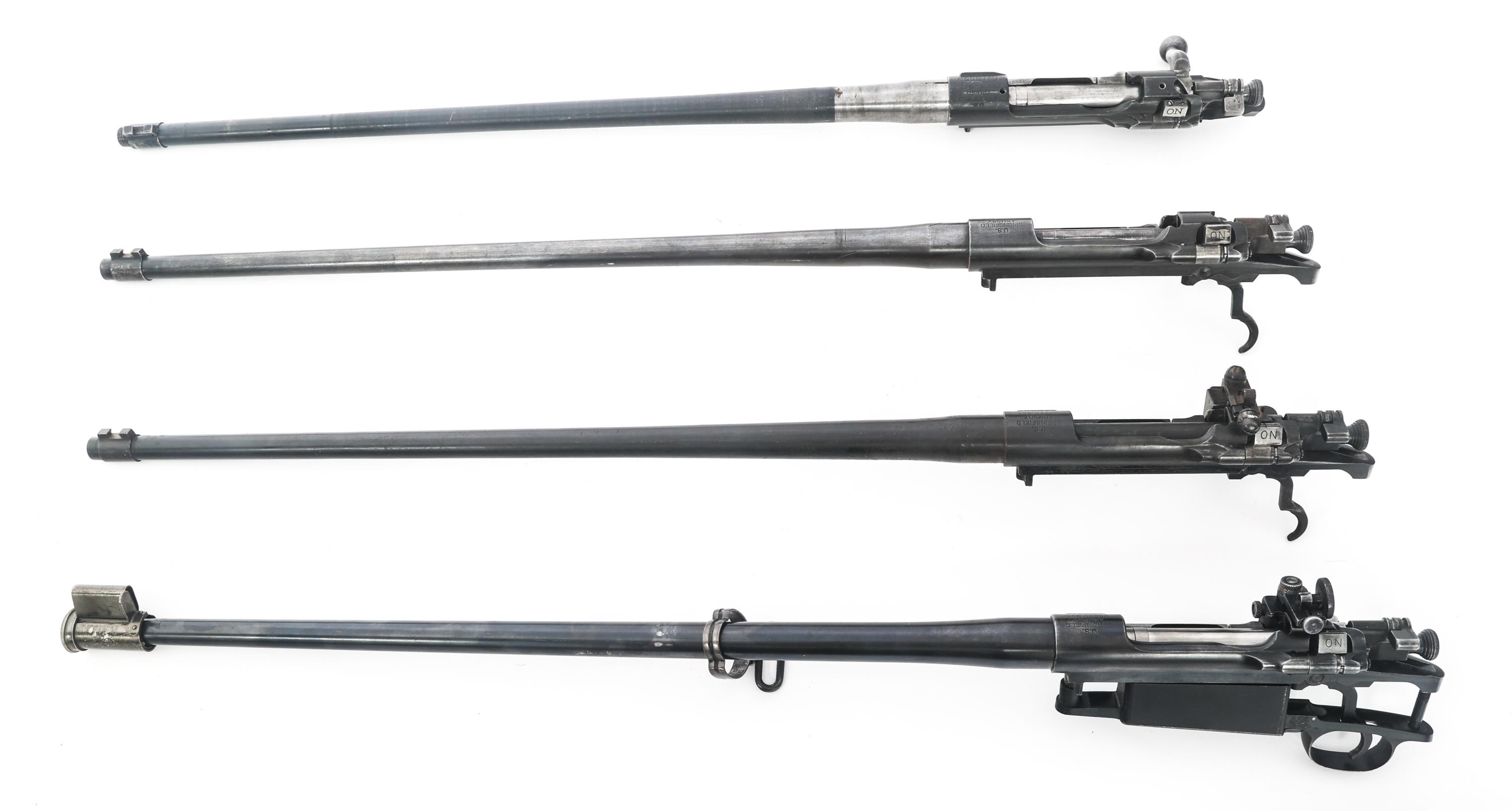 SPRINGFIELD MODEL 1903 BARRELED RECEIVERS LOT OF 4