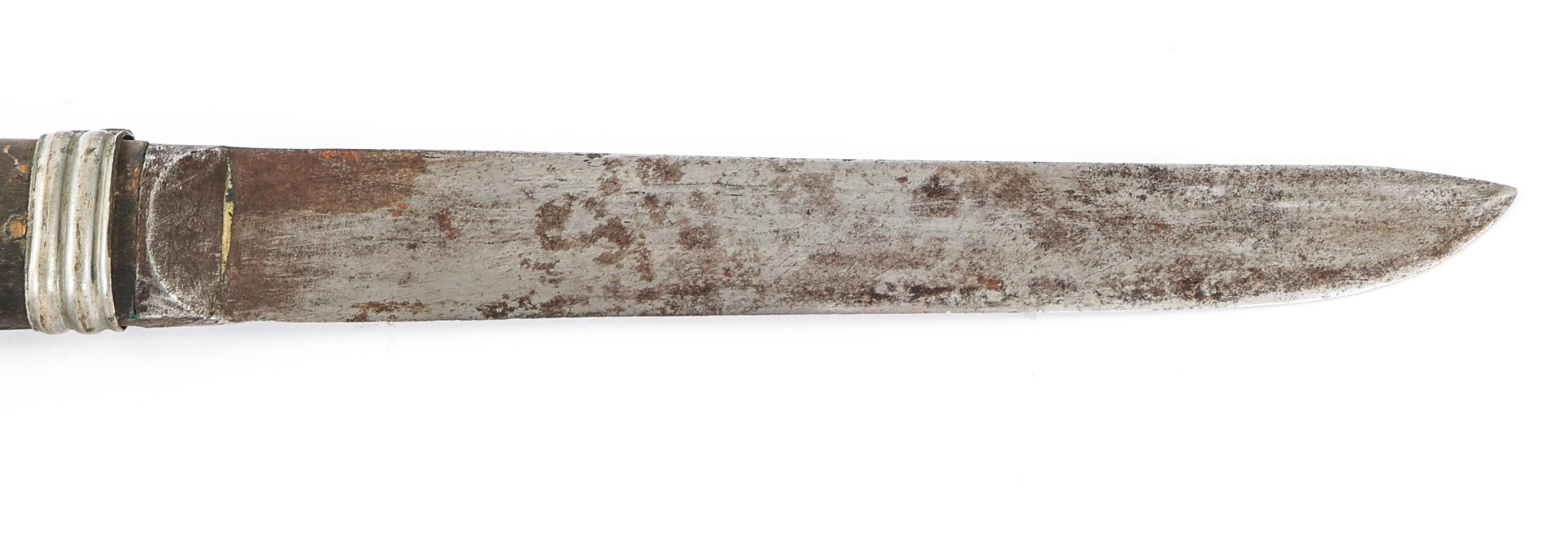 19th C. MONGOLIAN KNIFE & CHOPSTICK SET