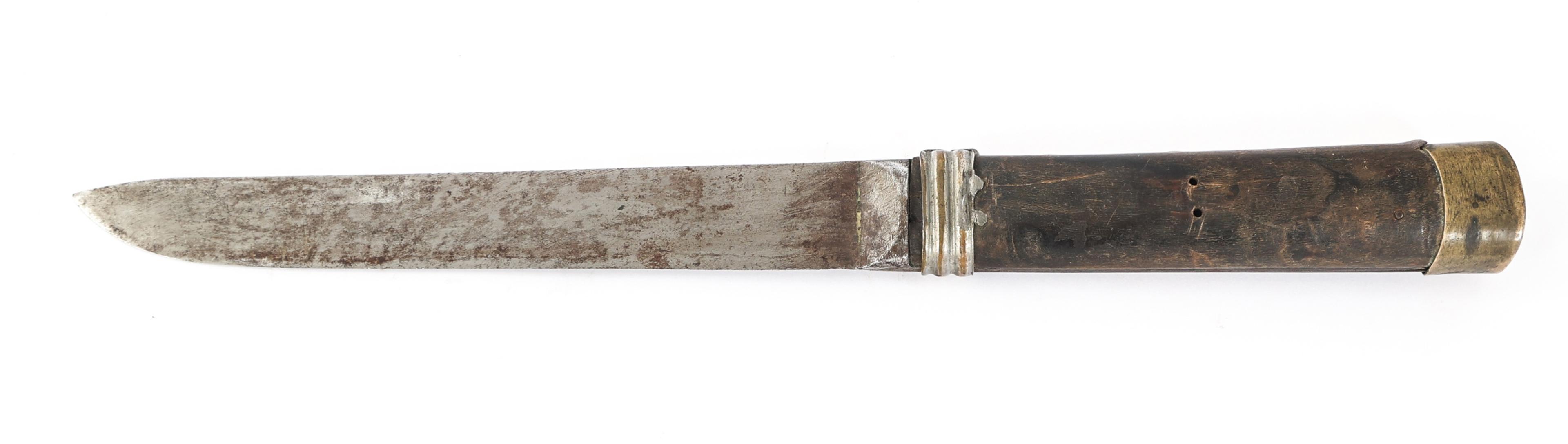 19th C. MONGOLIAN KNIFE & CHOPSTICK SET