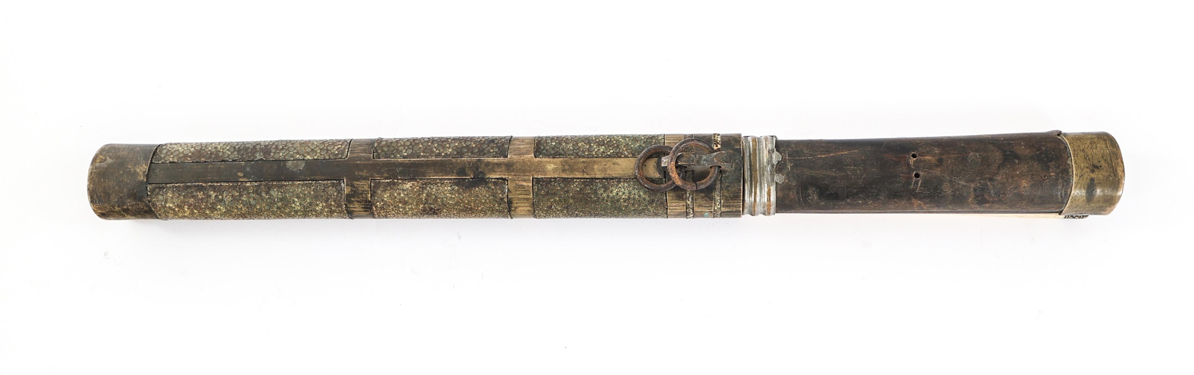 19th C. MONGOLIAN KNIFE & CHOPSTICK SET