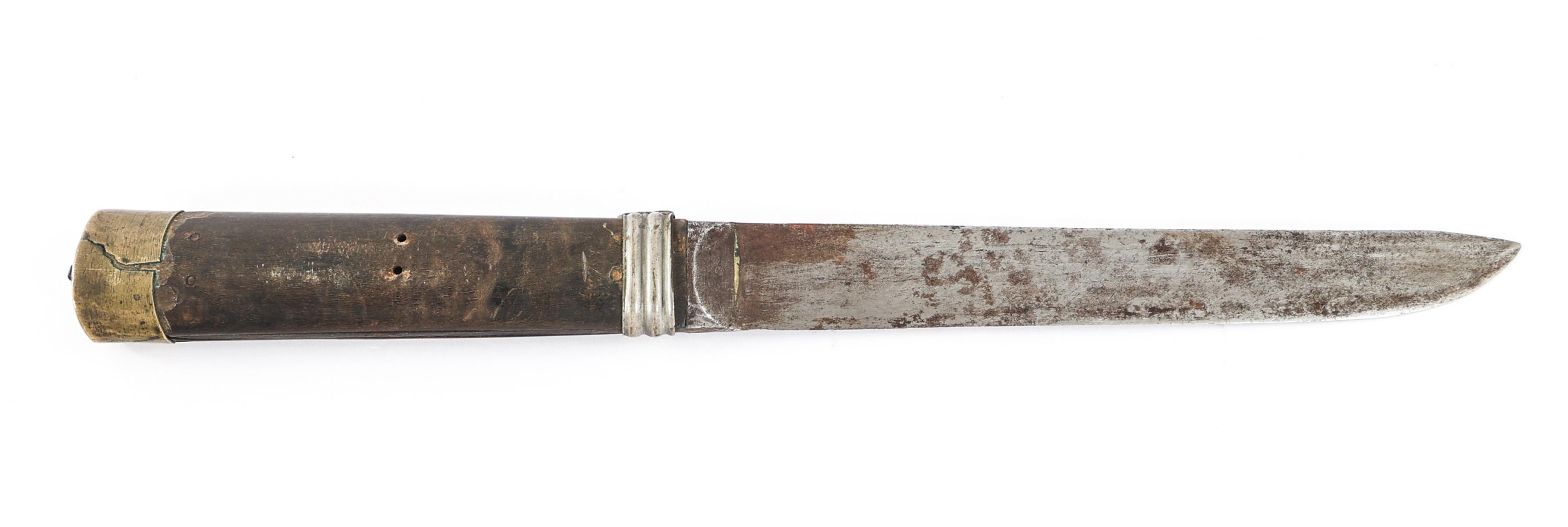 19th C. MONGOLIAN KNIFE & CHOPSTICK SET