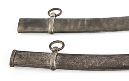 19th C. CAVALRY SWORD SCABBARD LOT OF 2
