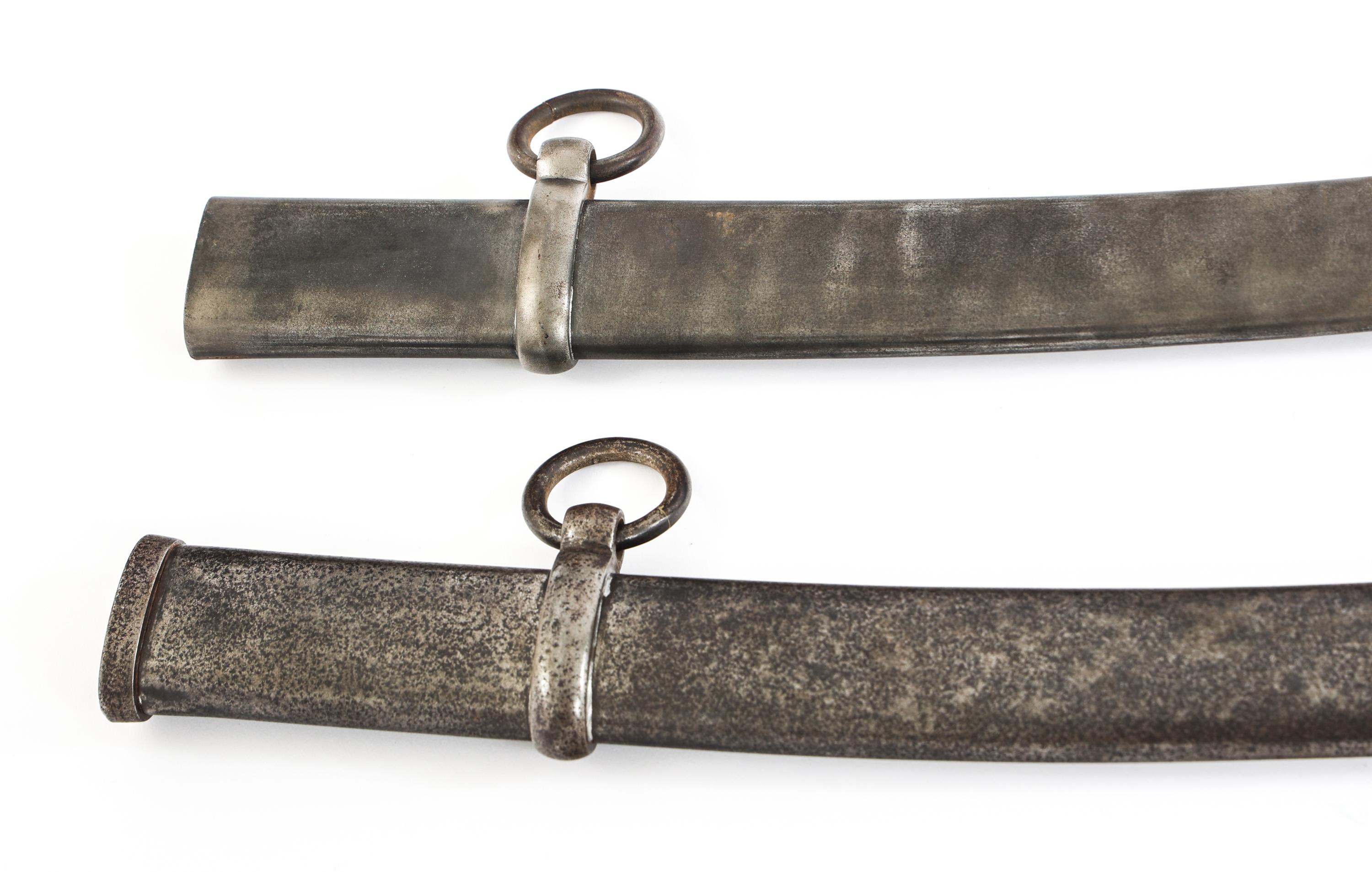 19th C. CAVALRY SWORD SCABBARD LOT OF 2