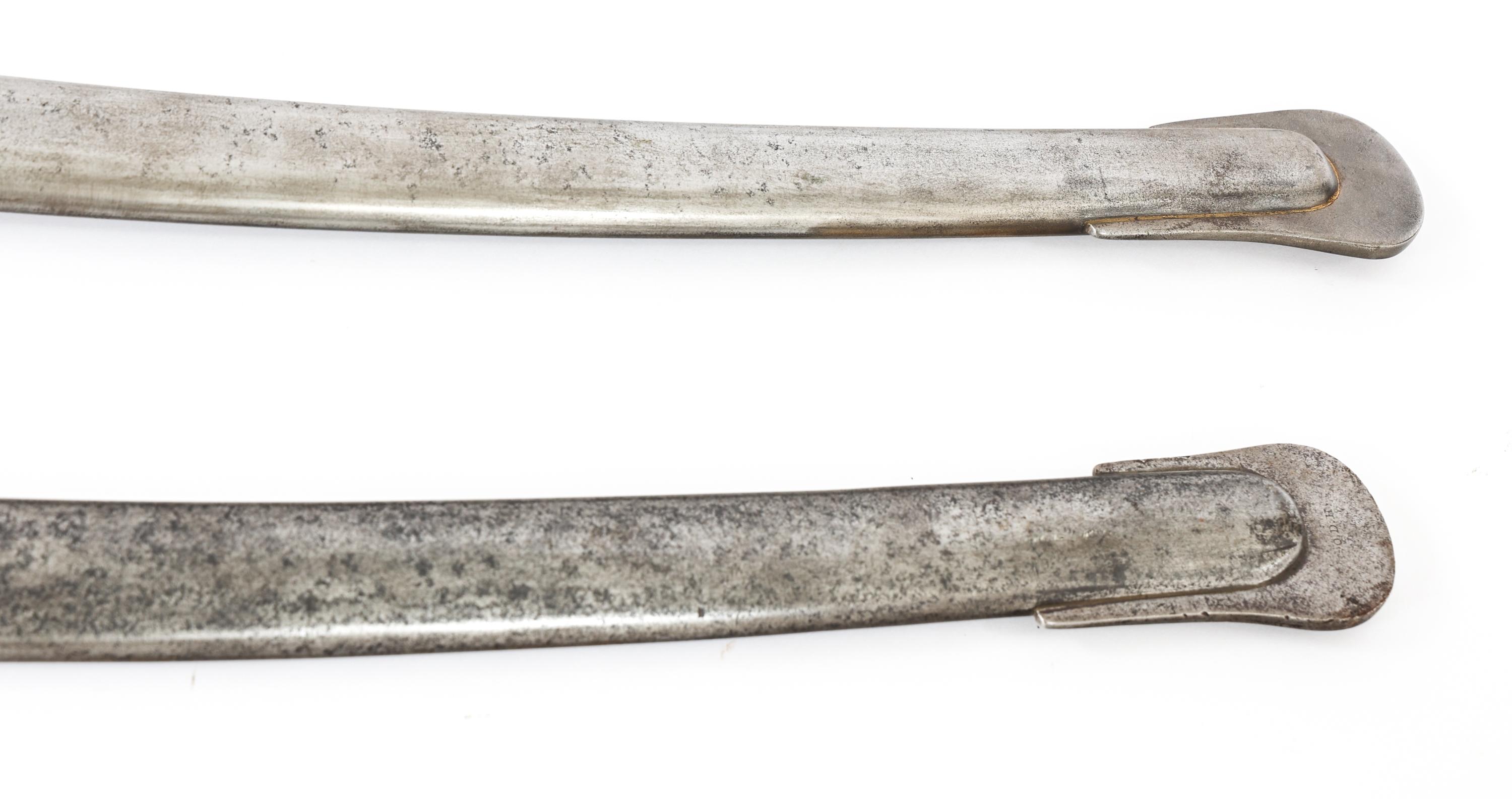 19th C. CAVALRY SWORD SCABBARD LOT OF 2