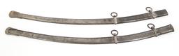 19th C. CAVALRY SWORD SCABBARD LOT OF 2