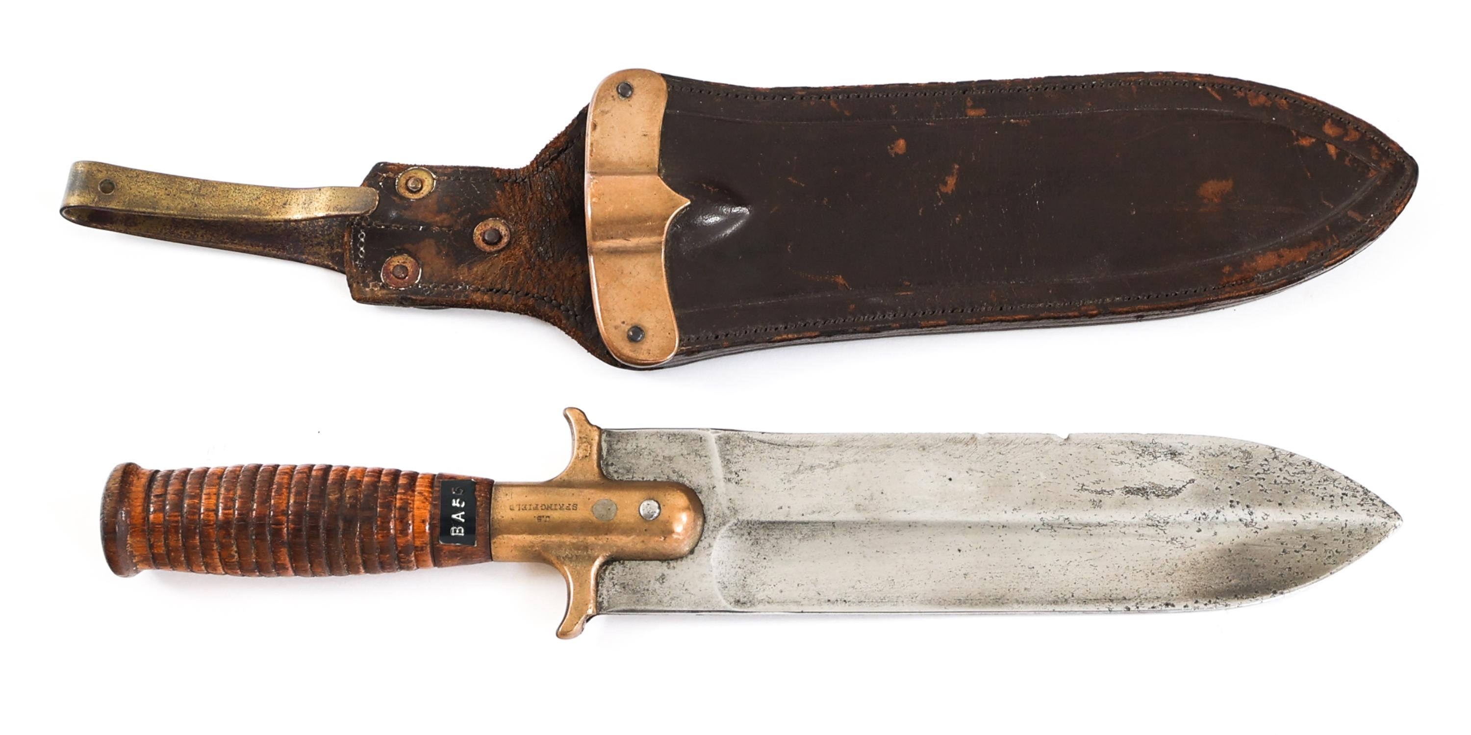 US SPRINGFIELD MODEL 1880 HUNTING KNIFE