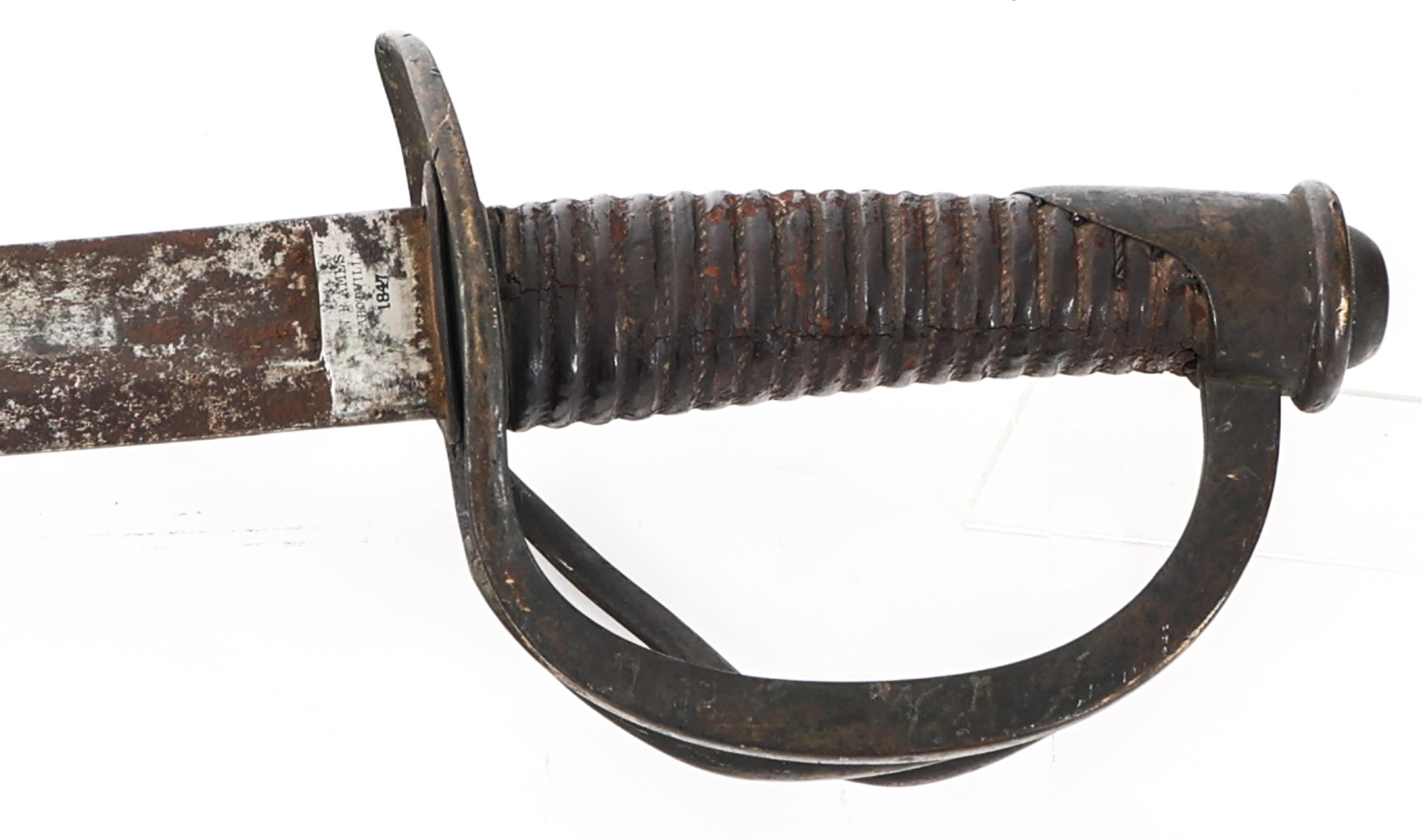CIVIL WAR US M1840 CAVALRY SWORD BY AMES