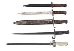 19th - 20th C. WORLD MILITARY BAYONET LOT OF 5