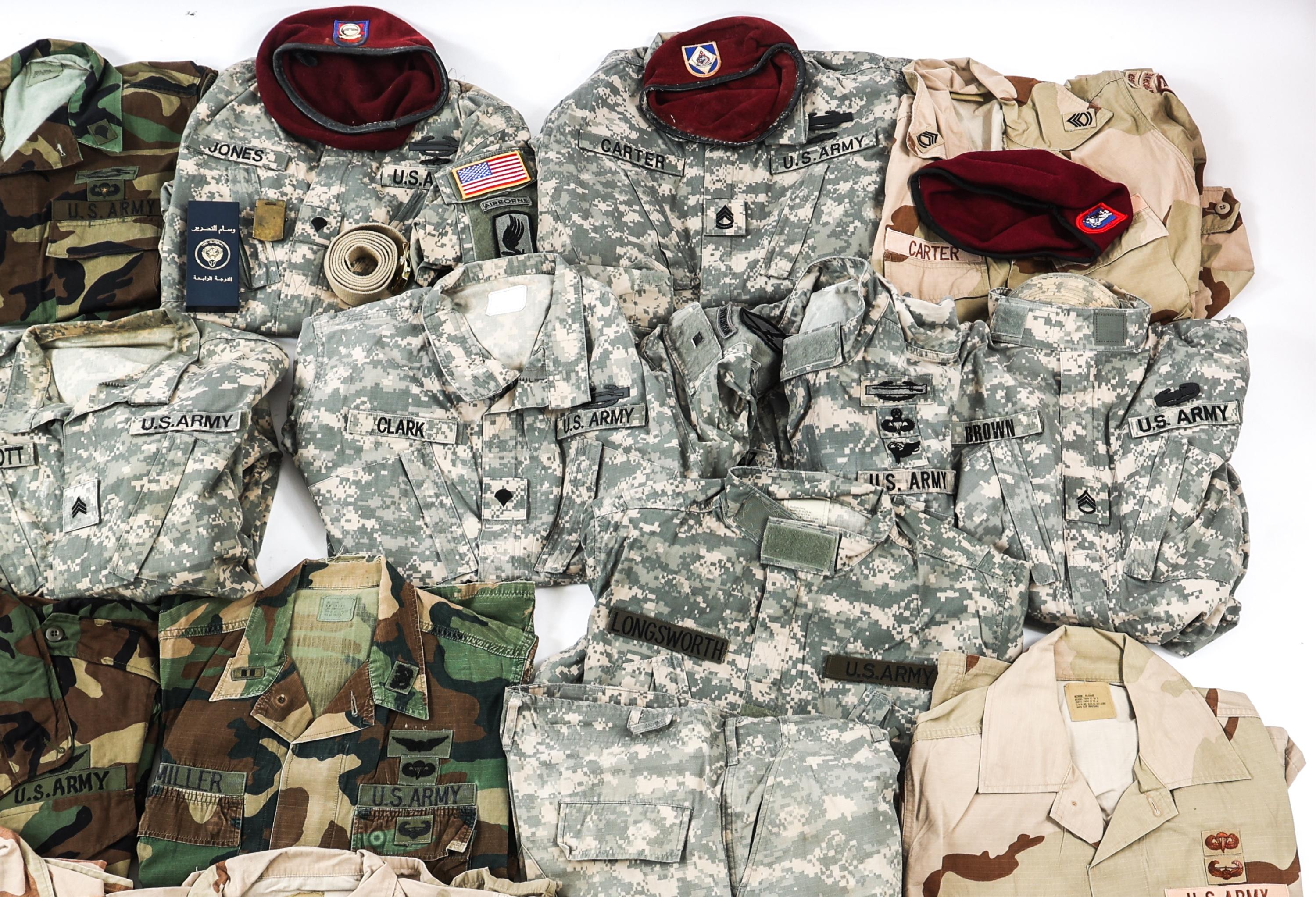 GULF WARS - CURRENT US AIRBORNE BERETS & UNIFORMS