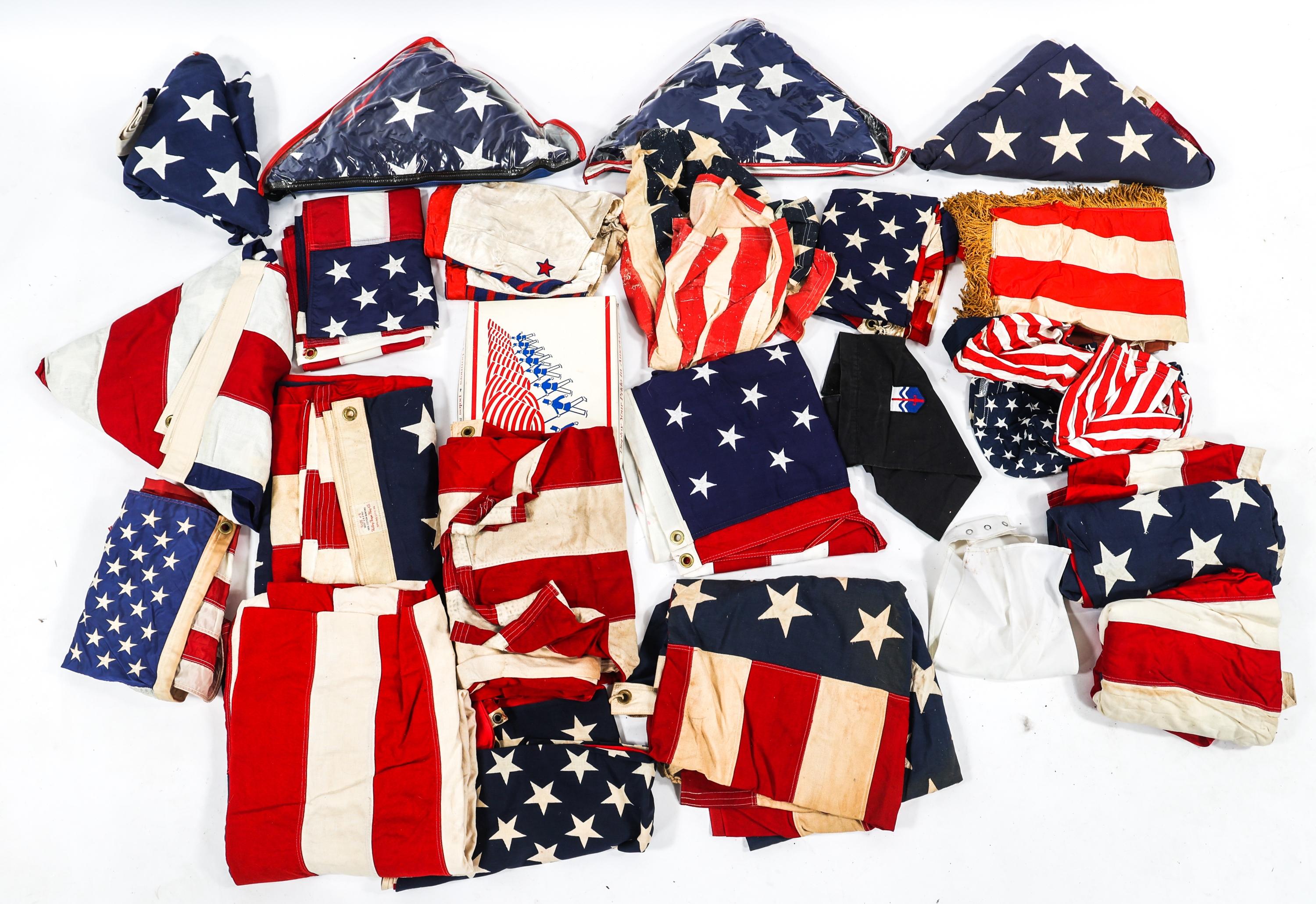 WWII - CURRENT AMERICAN FLAGS 48 & 50 STARS