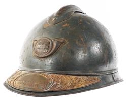 WWI FRENCH CHASSEUR M15 ADRIAN COMBAT HELMET