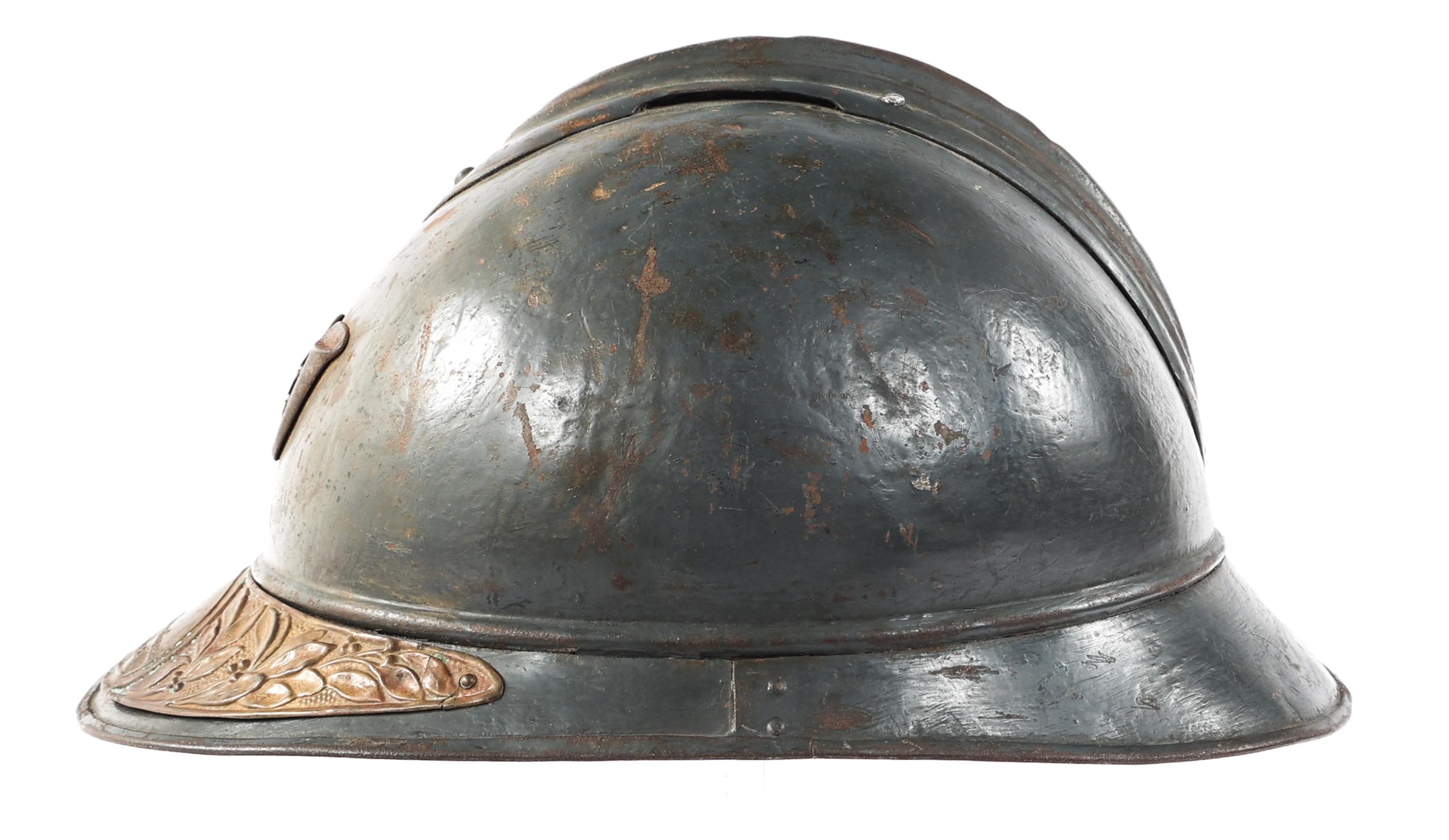 WWI FRENCH CHASSEUR M15 ADRIAN COMBAT HELMET