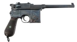 MAUSER MODEL C96 9x19mm CALIBER SEMI AUTO PISTOL