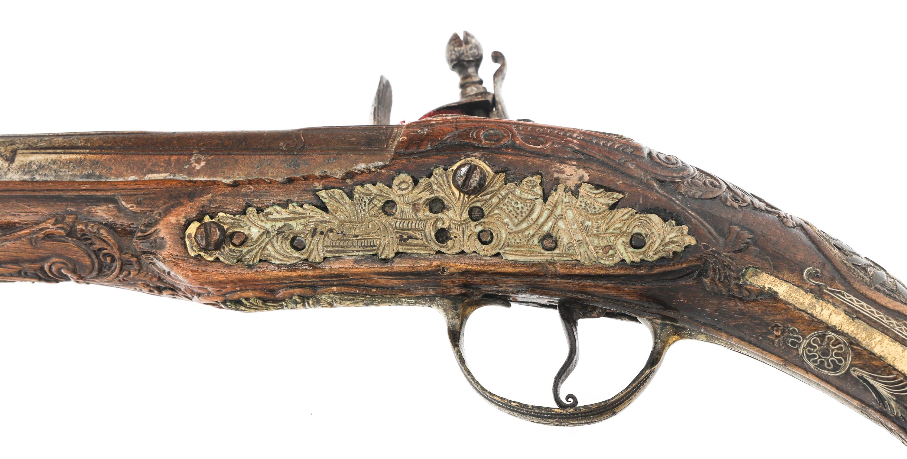 MEDITERRANEAN FLINTLOCK .68 CALIBER PISTOL PAIR