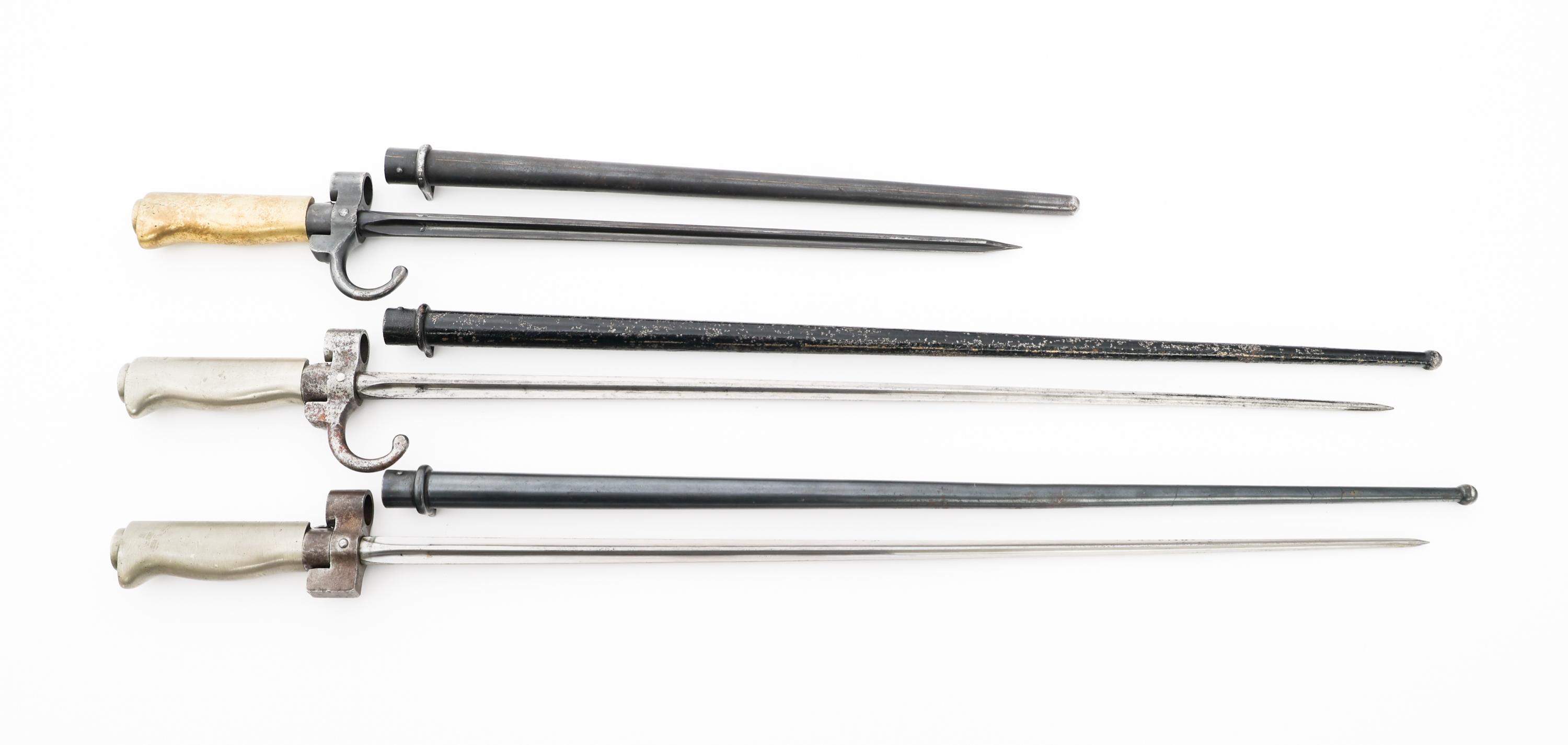 FRENCH M1886 BAYONETS WITH SCABBARDS