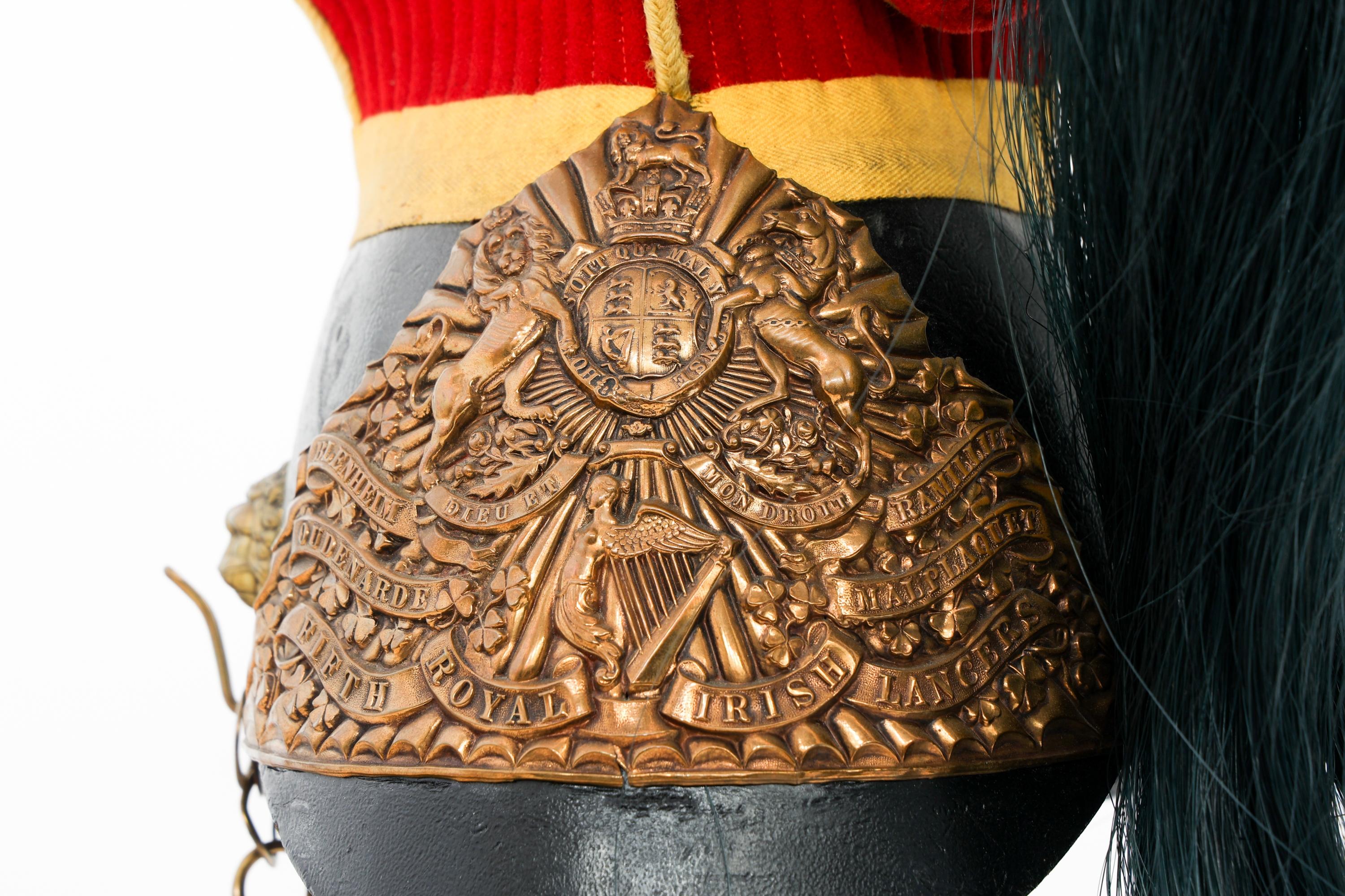 WWI BRITISH 5th ROYAL IRISH LANCER CZAPKA HELMET