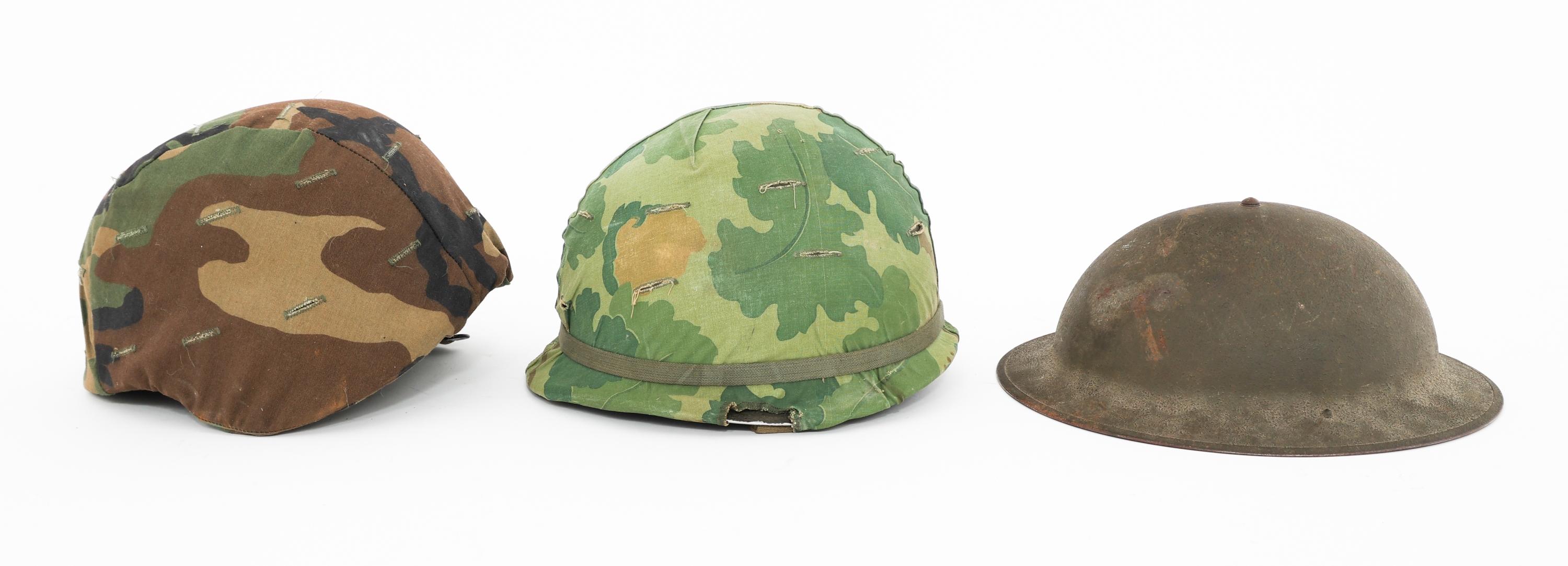 WWI - COLD WAR US M1917A1, M1, & PASGT HELMETS