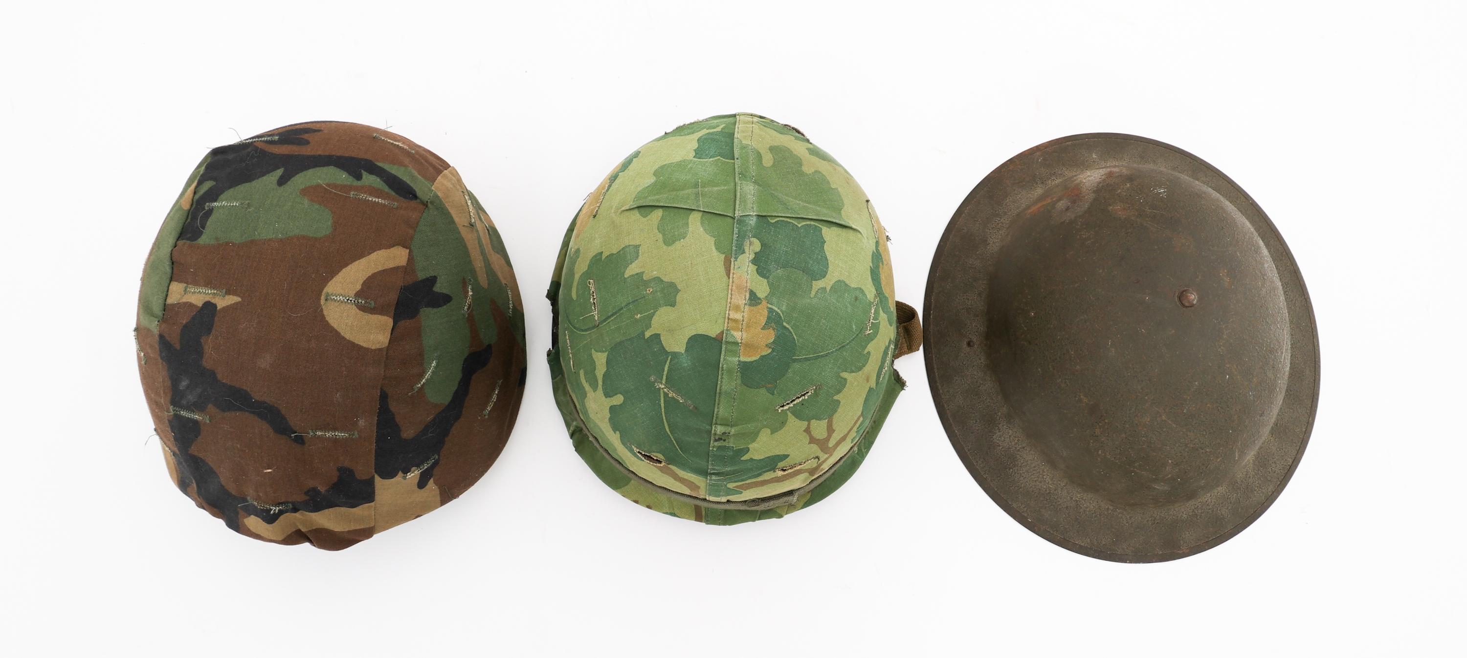 WWI - COLD WAR US M1917A1, M1, & PASGT HELMETS