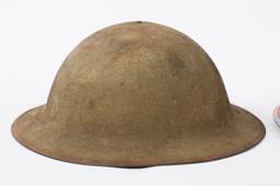 WWI US ARMY M1917 COMBAT HELMET & SHELL