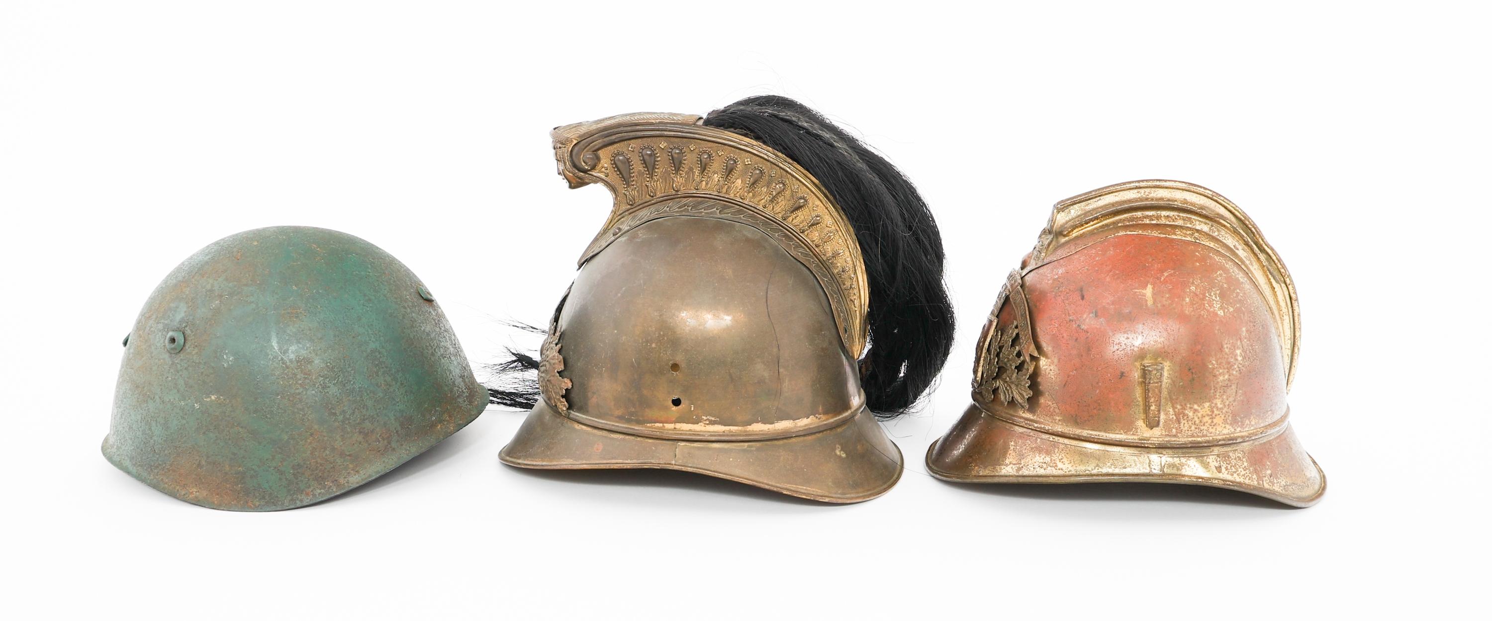 WWI - COLD WAR FRENCH FIRE HELMETS & YUGOSLAV M33