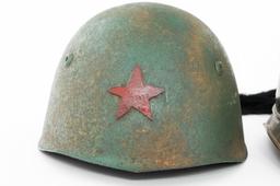 WWI - COLD WAR FRENCH FIRE HELMETS & YUGOSLAV M33