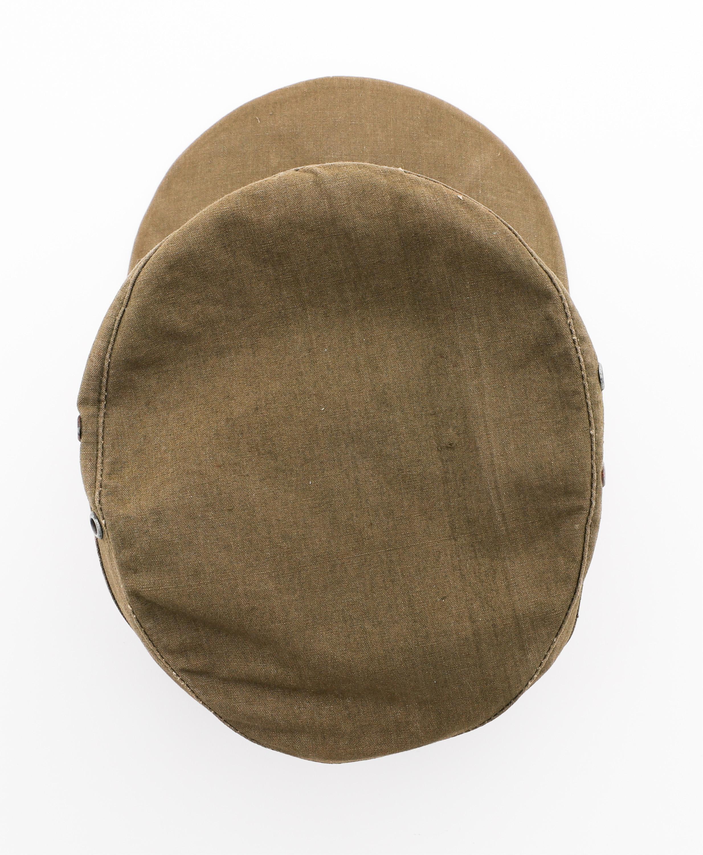 WWII GERMAN HEER EM / NCO M41 TROPICAL FIELD CAP