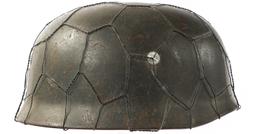 WWII GERMAN M38 FALLSCHIRMJAGER COMBAT HELMET