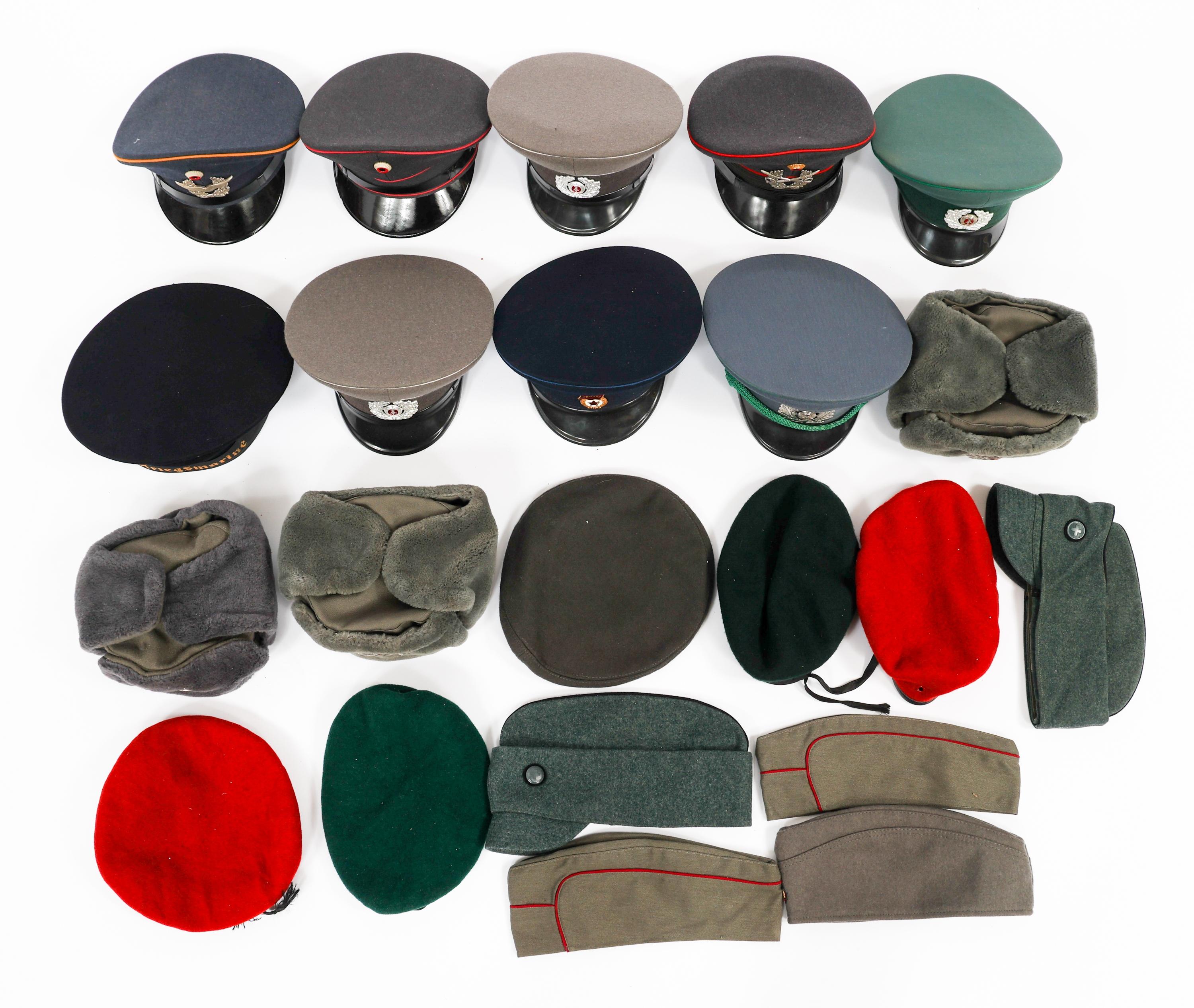 COLD WAR UK, US, & GERMAN MILITARY HEADGEAR