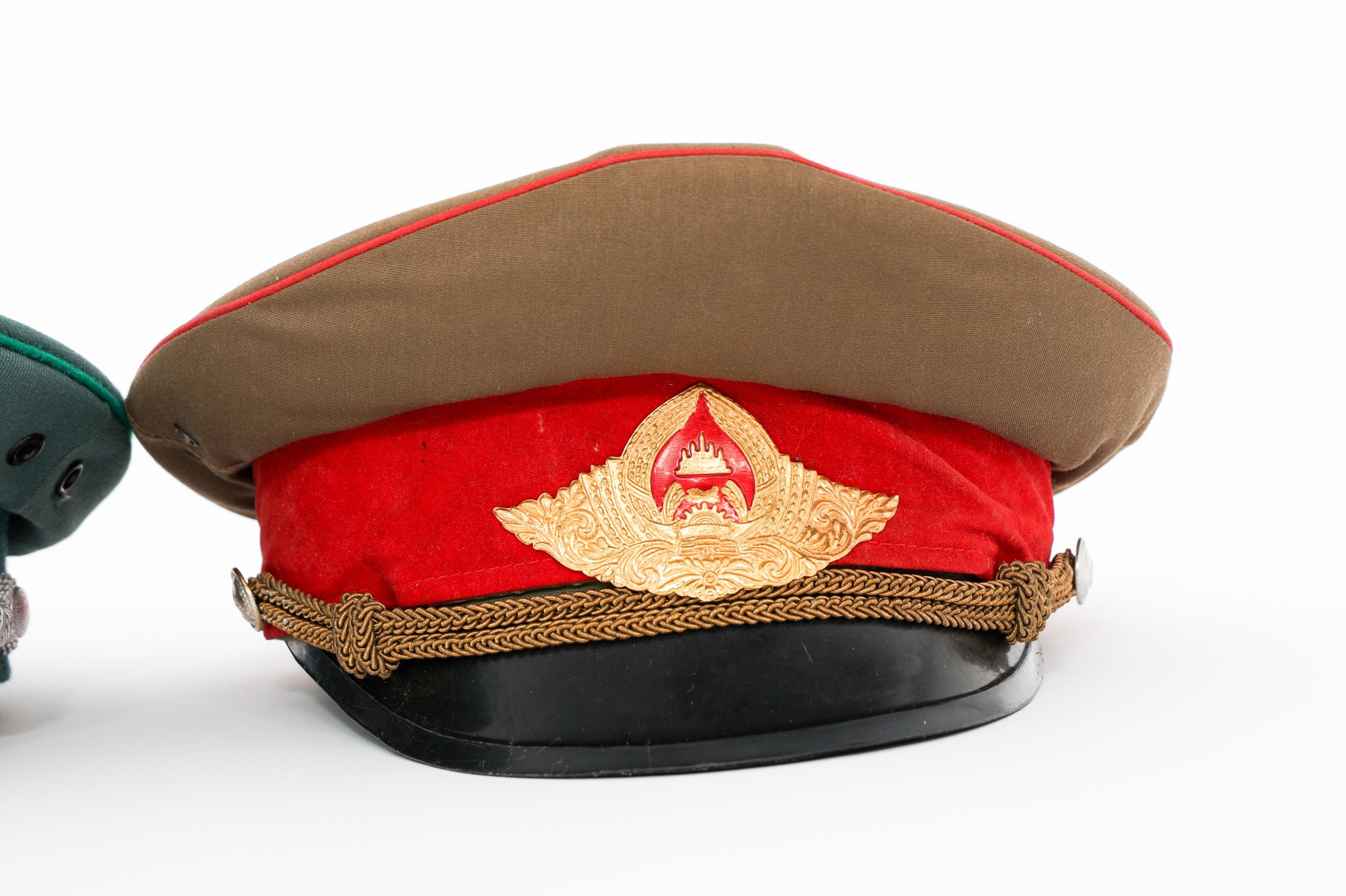 COLD WAR EUROPEAN & ASIAN OFFICER VISOR CAPS