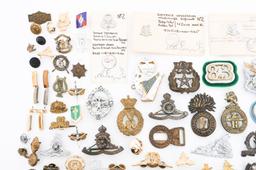 19th C. - WWII UK & IRISH GUARD & RGT. INSIGNIA