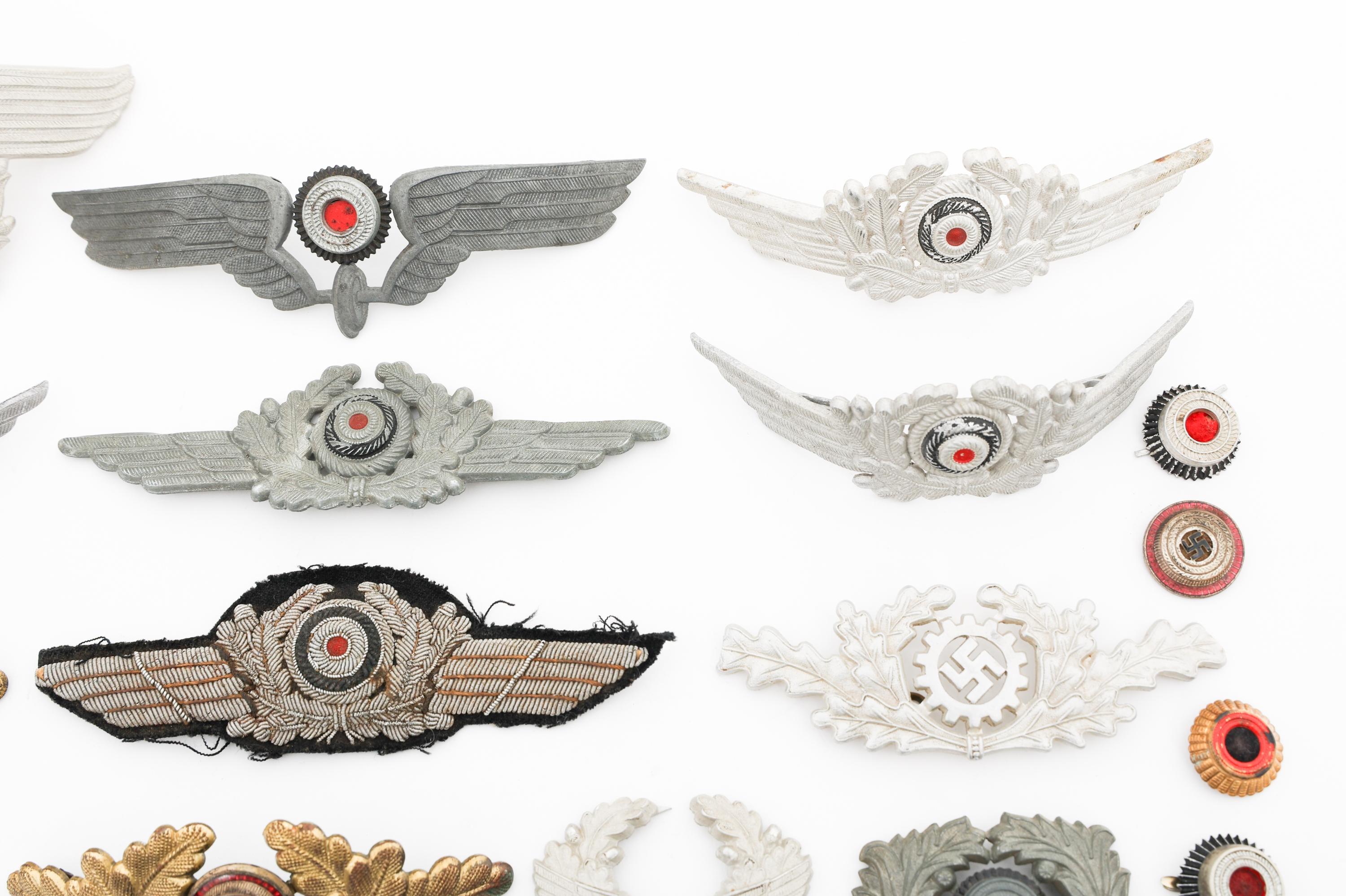 WWII GERMAN CAP BADGES & COCKADES