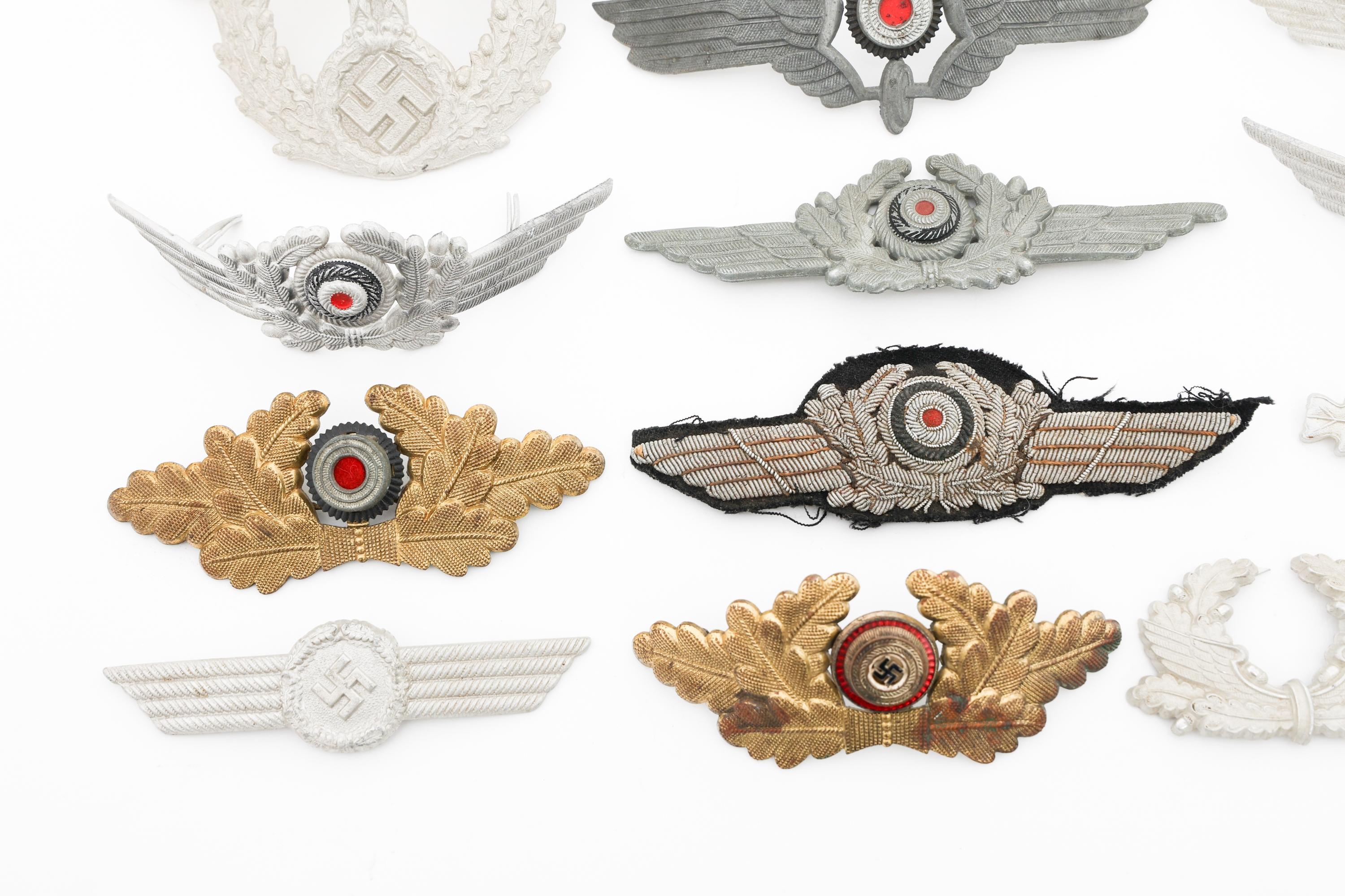 WWII GERMAN CAP BADGES & COCKADES