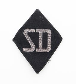 WWII GERMAN WAFFEN SS COLLAR TAB & SLEEVE DIAMONDS