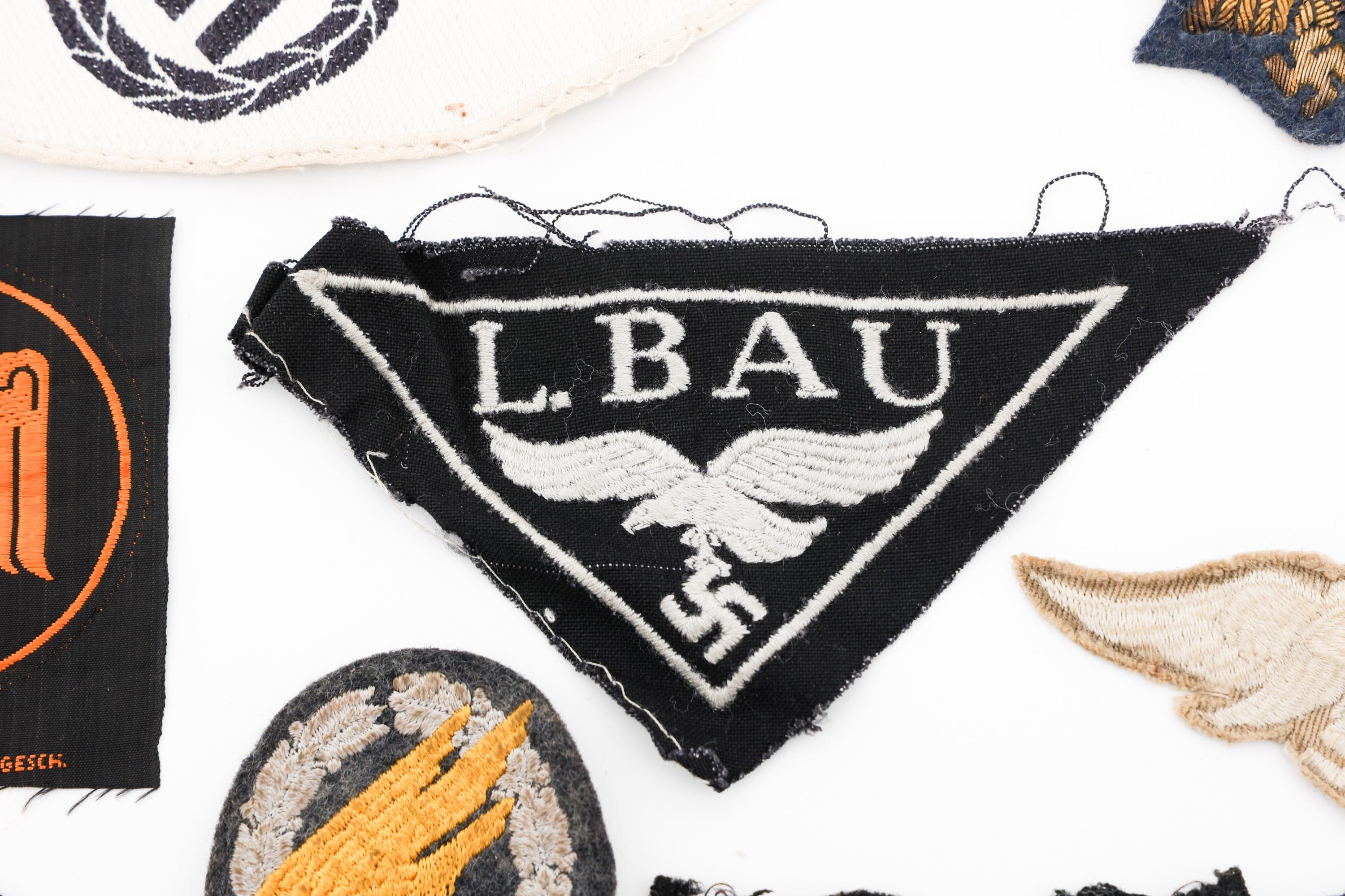 WWII GERMAN EAGLE INSIGNIA & TRADE PATCHES