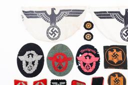 WWII GERMAN EAGLE INSIGNIA & TRADE PATCHES
