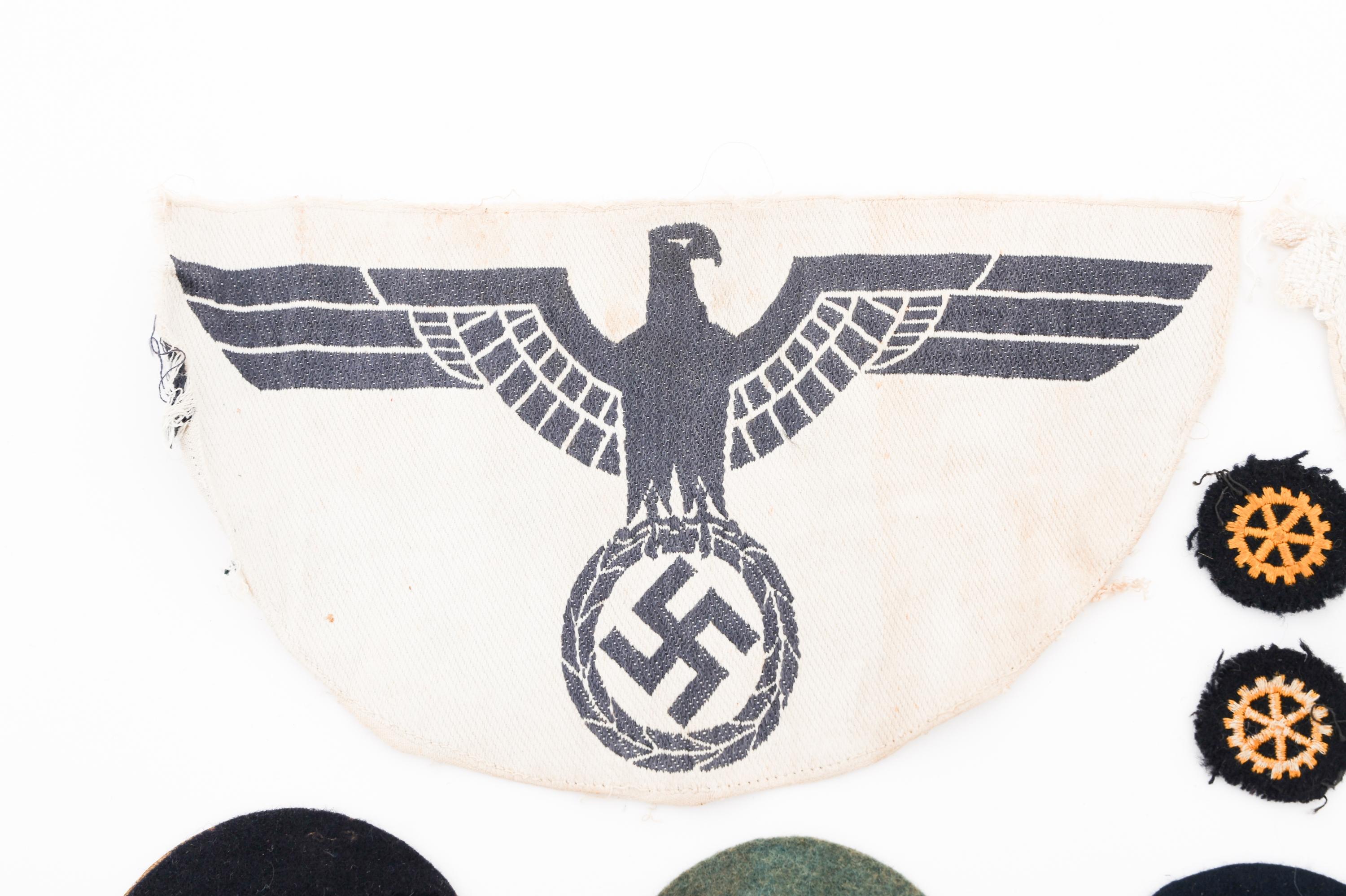 WWII GERMAN EAGLE INSIGNIA & TRADE PATCHES