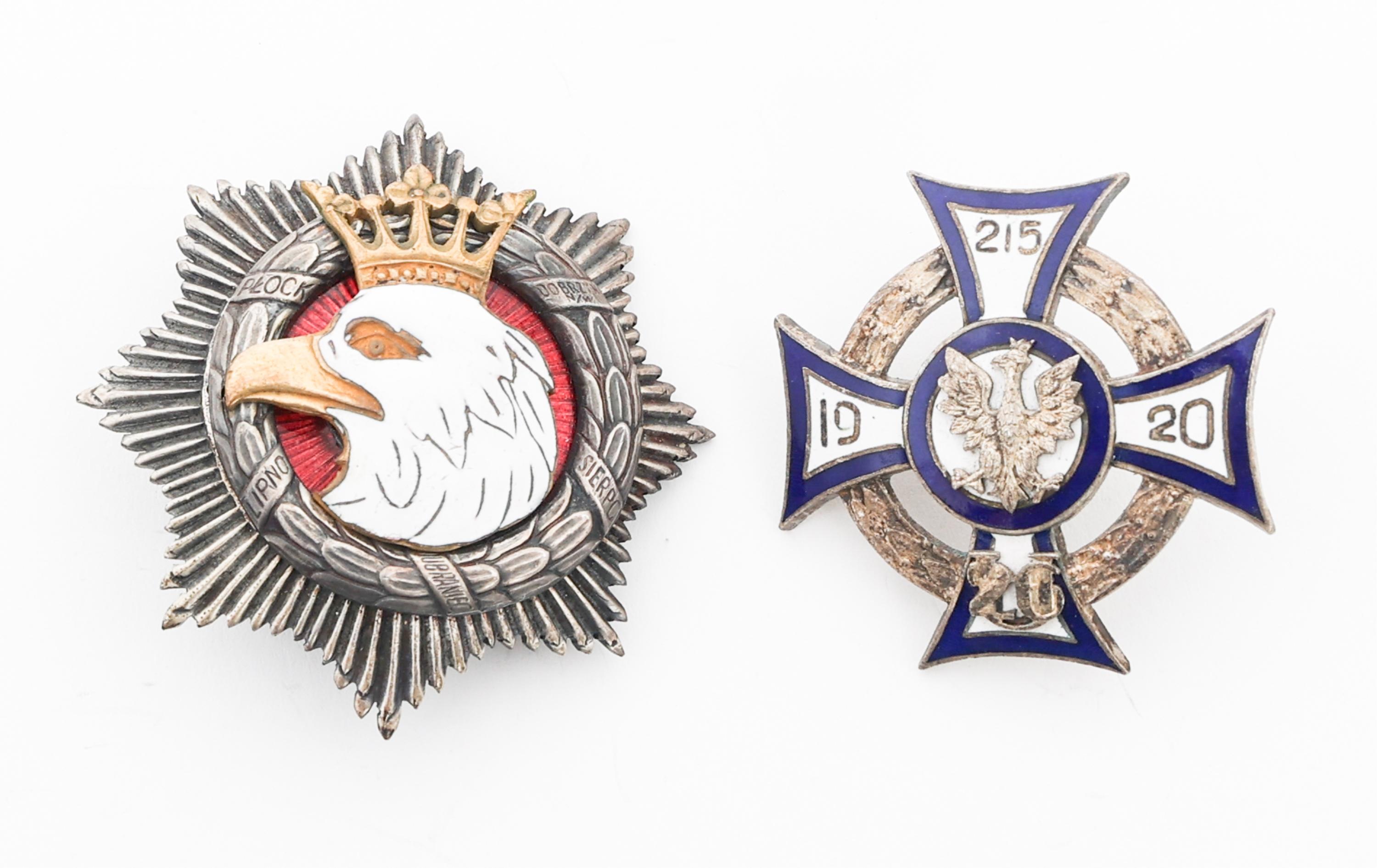 WWII POLISH ARMY CAVALRY & INFANTRY BADGES