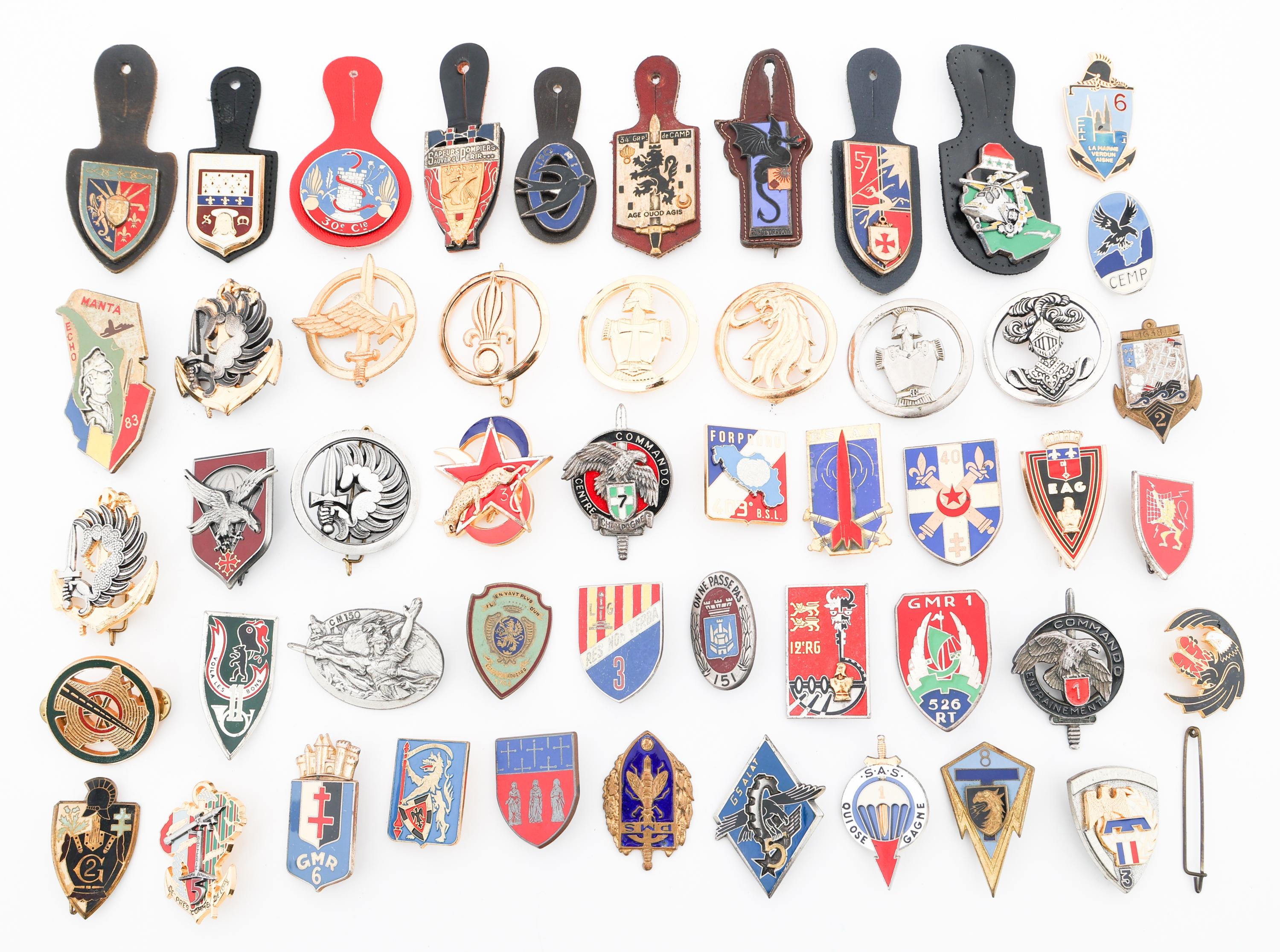 COLD WAR - CURRENT FRENCH INSIGNIA & CAP BADGES