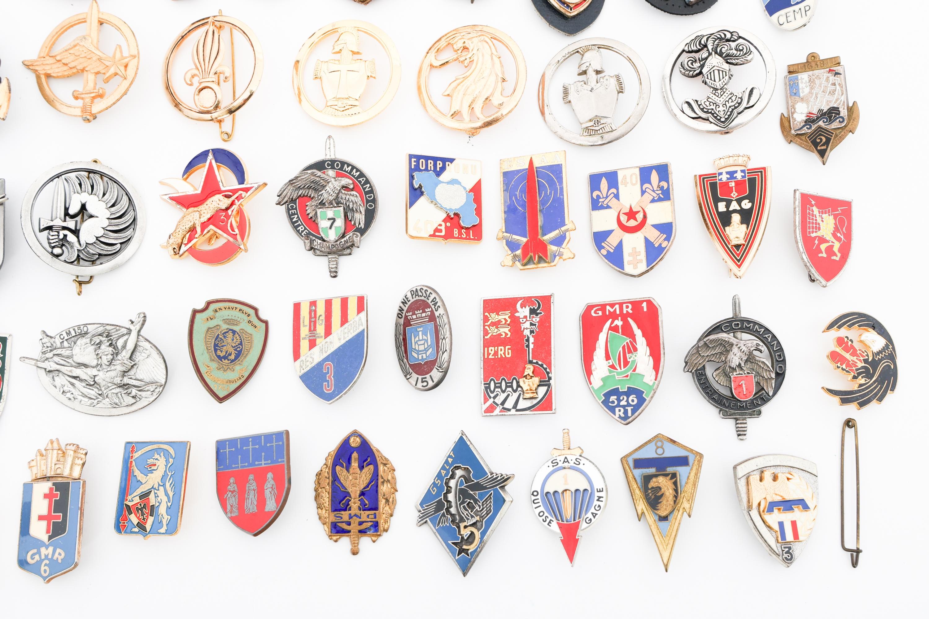 COLD WAR - CURRENT FRENCH INSIGNIA & CAP BADGES