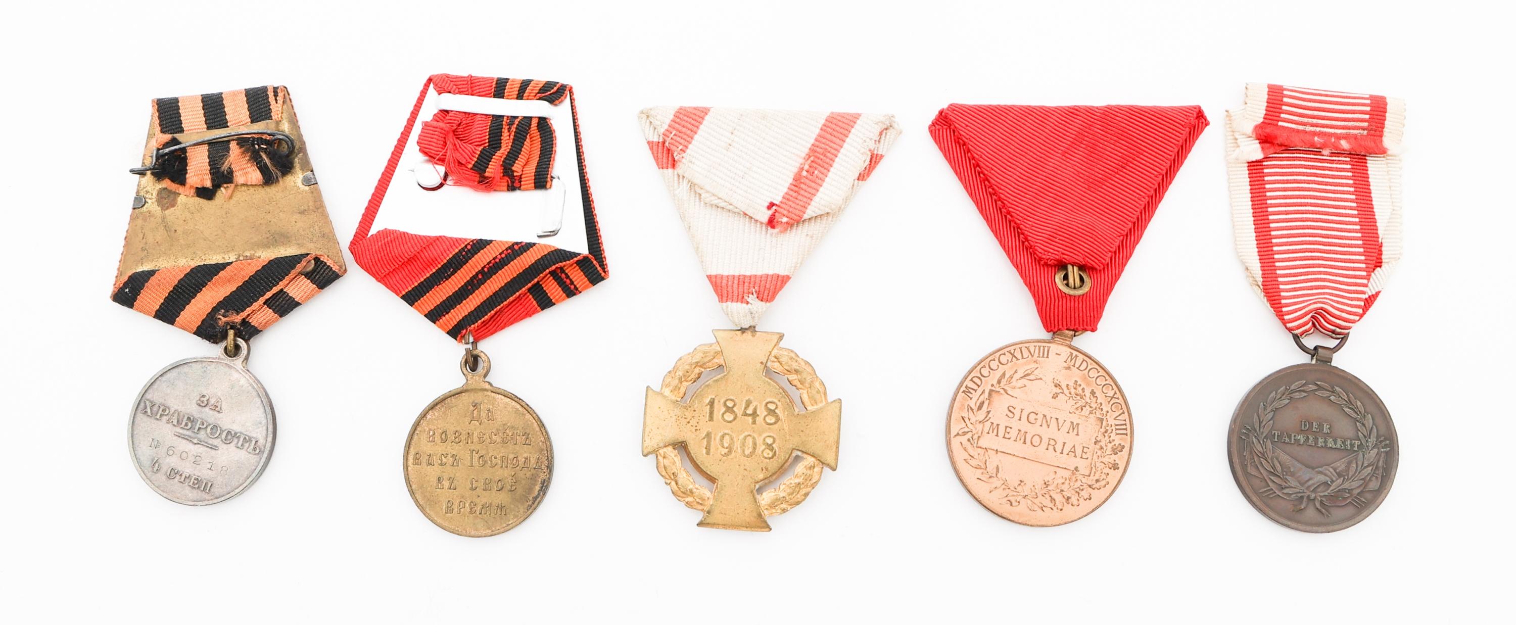 19th C. - WWI AUSTRO-HUNGARIAN & RUSSIAN MEDALS