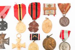 WWI IMPERIAL GERMAN & BELGIAN MEDALS