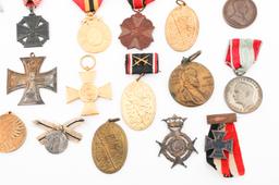 WWI IMPERIAL GERMAN & BELGIAN MEDALS