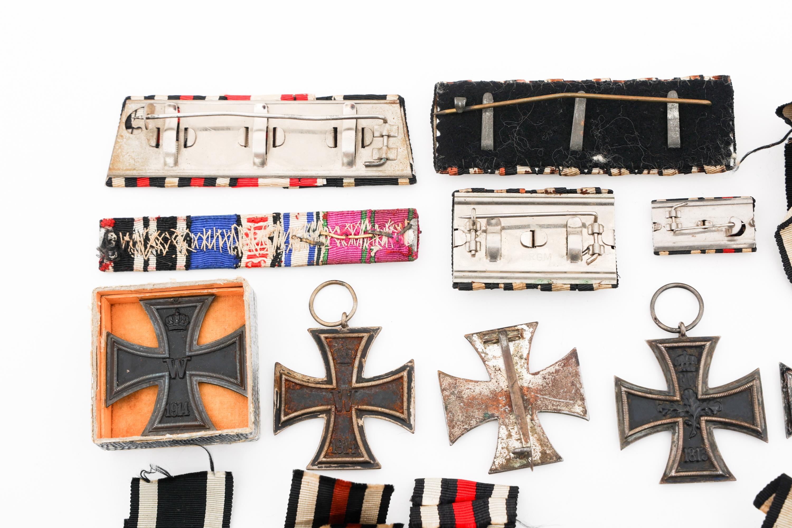 WWI IMPERIAL GERMAN IRON CROSS, MEDALS & RIBBONS