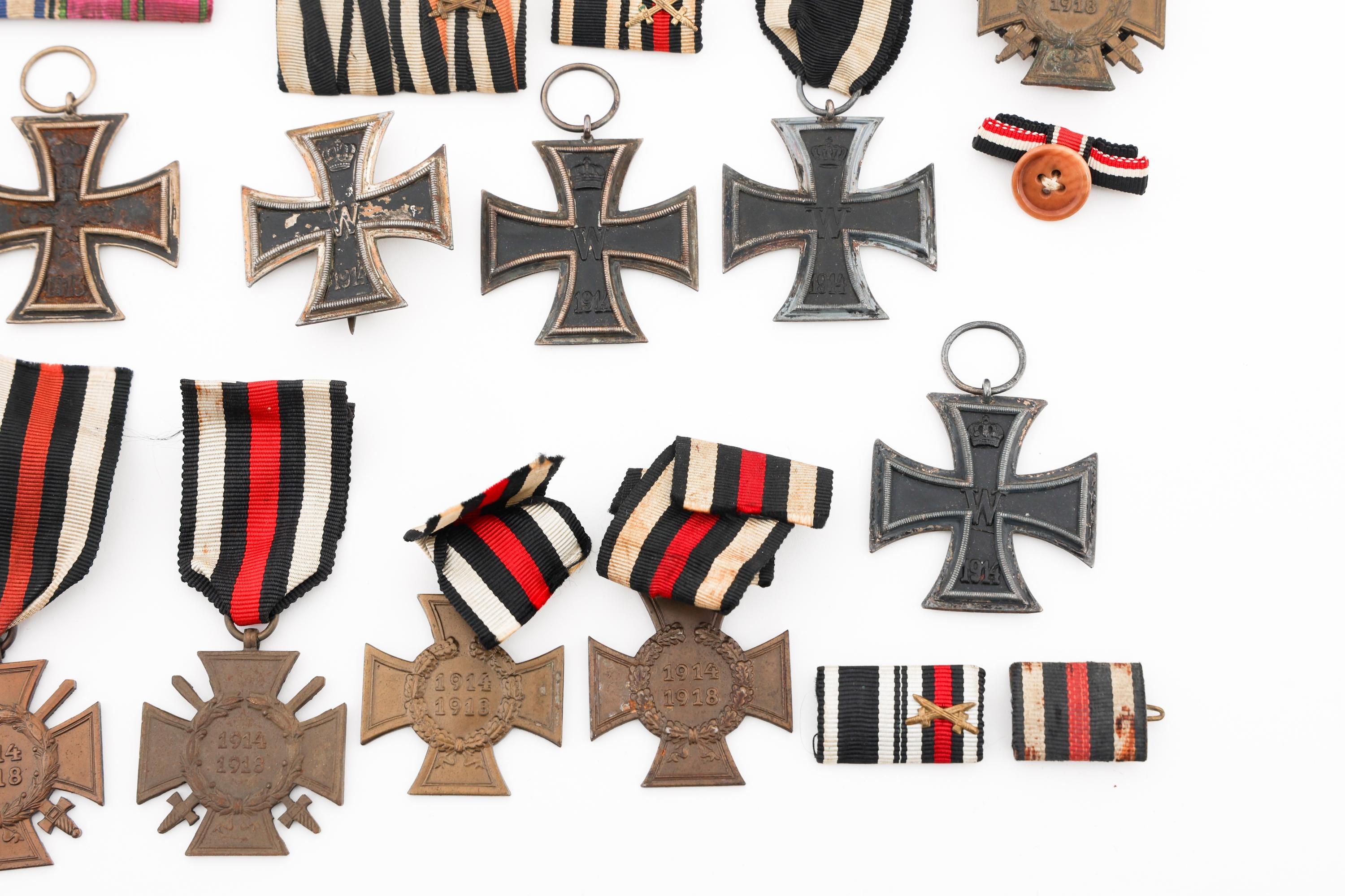 WWI IMPERIAL GERMAN IRON CROSS, MEDALS & RIBBONS