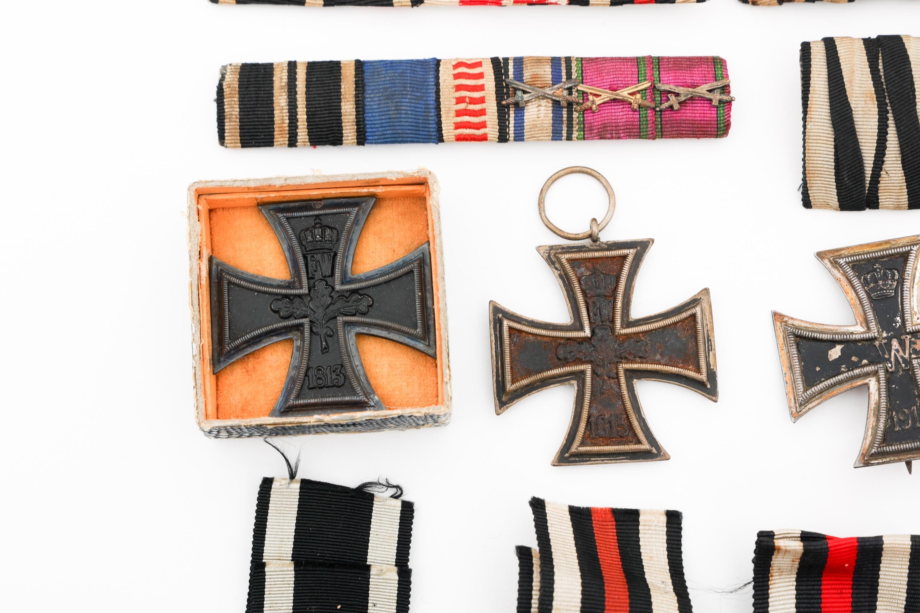 WWI IMPERIAL GERMAN IRON CROSS, MEDALS & RIBBONS