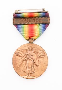 WWI US NAVY VICTORY MEDALS WITH CLASPS