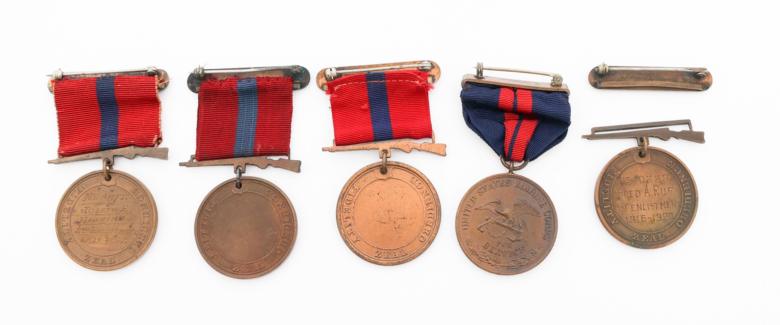 WWI - WWII USMC GOOD CONDUCT & HAITIAN MEDAL