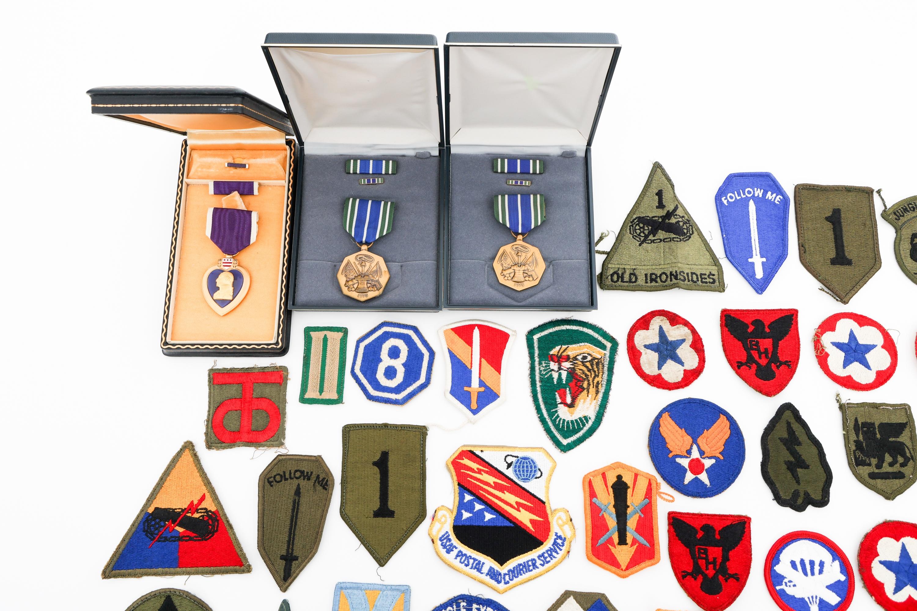 WWII - CURRENT US PURPLE HEART, PATCHES, & RIBBONS