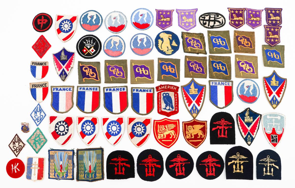 WWII - POST WAR US & WORLD THEATER MADE PATCHES